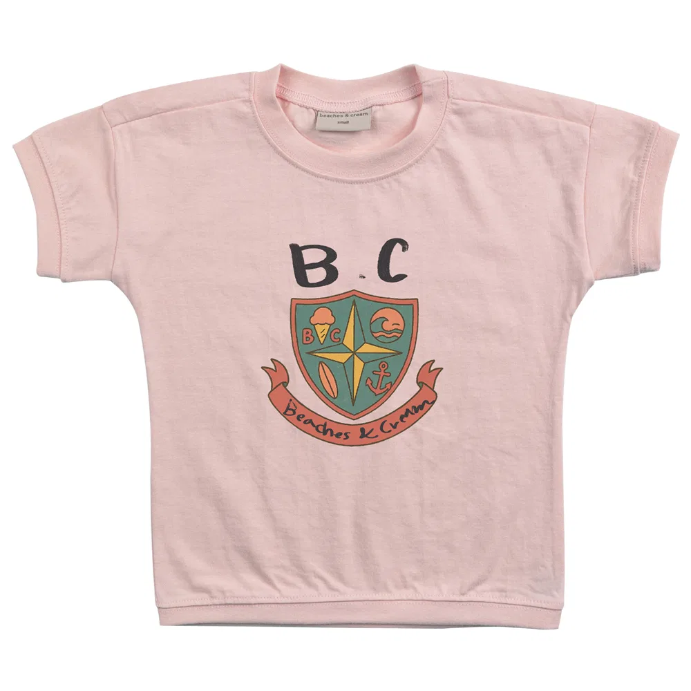 Детская футболка с коротким рукавом Beach Patch Apricot BEACHESAND CREAM KIDS, Light Pink