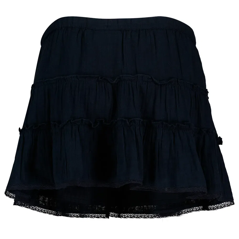 Женская хлопковая юбка-миди с ярусным дизайном Cheesecloth Tiered Mini Skirt Superdry, Blue — фото 3
