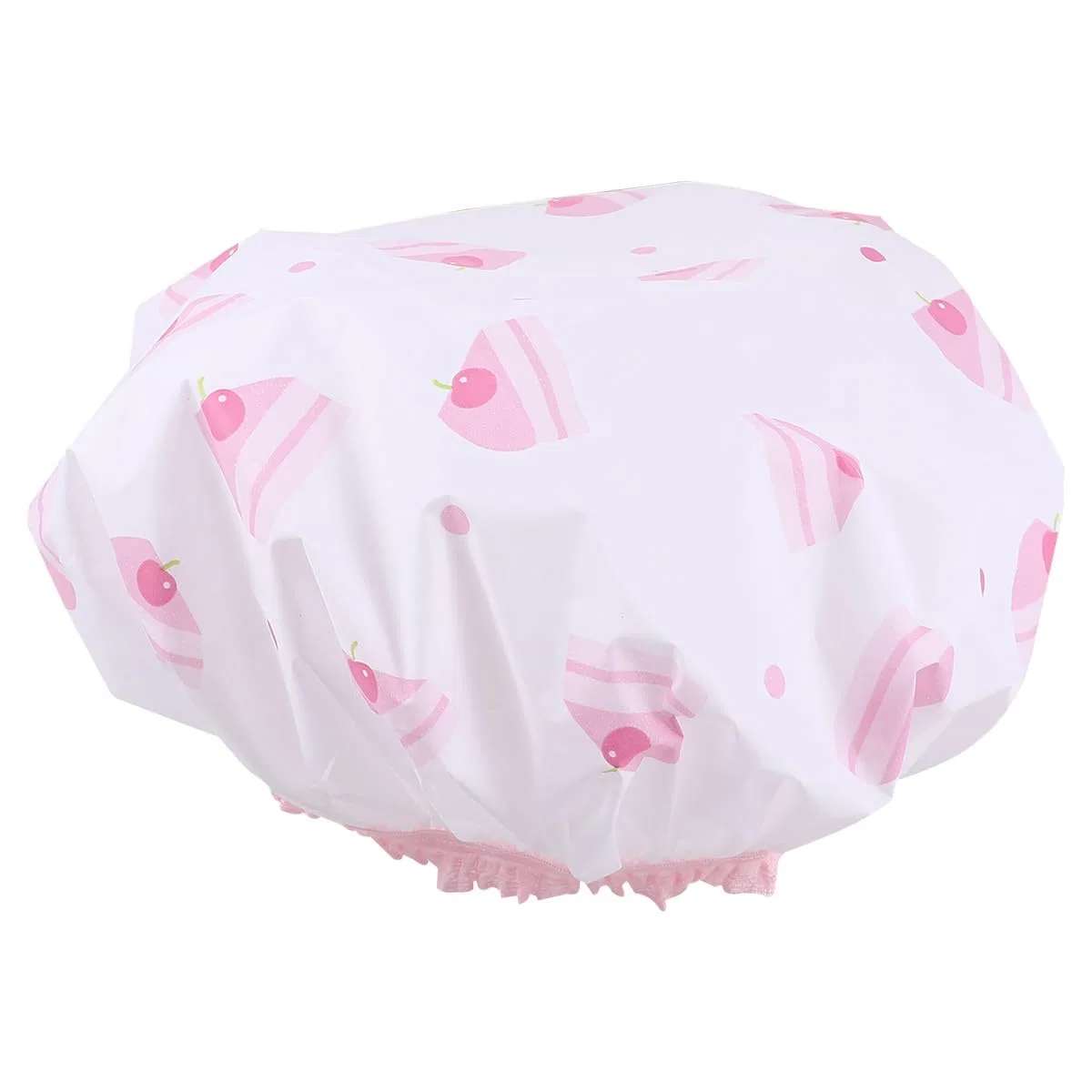 Шапочка для душа PVC с мультяшным дизайном, 12 шт, BIUDECO, 25x25 см, Multi — фото 4