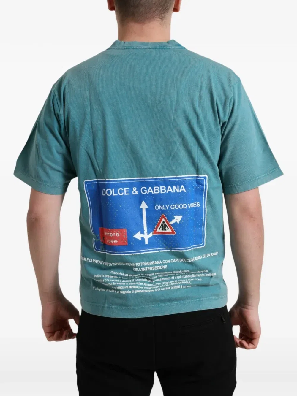 Футболка Milano с графичным принтом DOLCE & GABBANA, синий — фото 2