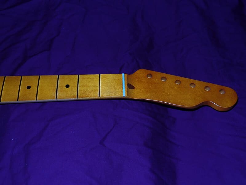 

FAT 21 Fret Relic 9.5 C Vintage Maple Telecaster Allparts Fender Лицензированный кленовый гриф Fender Licensed Telecaster Neck