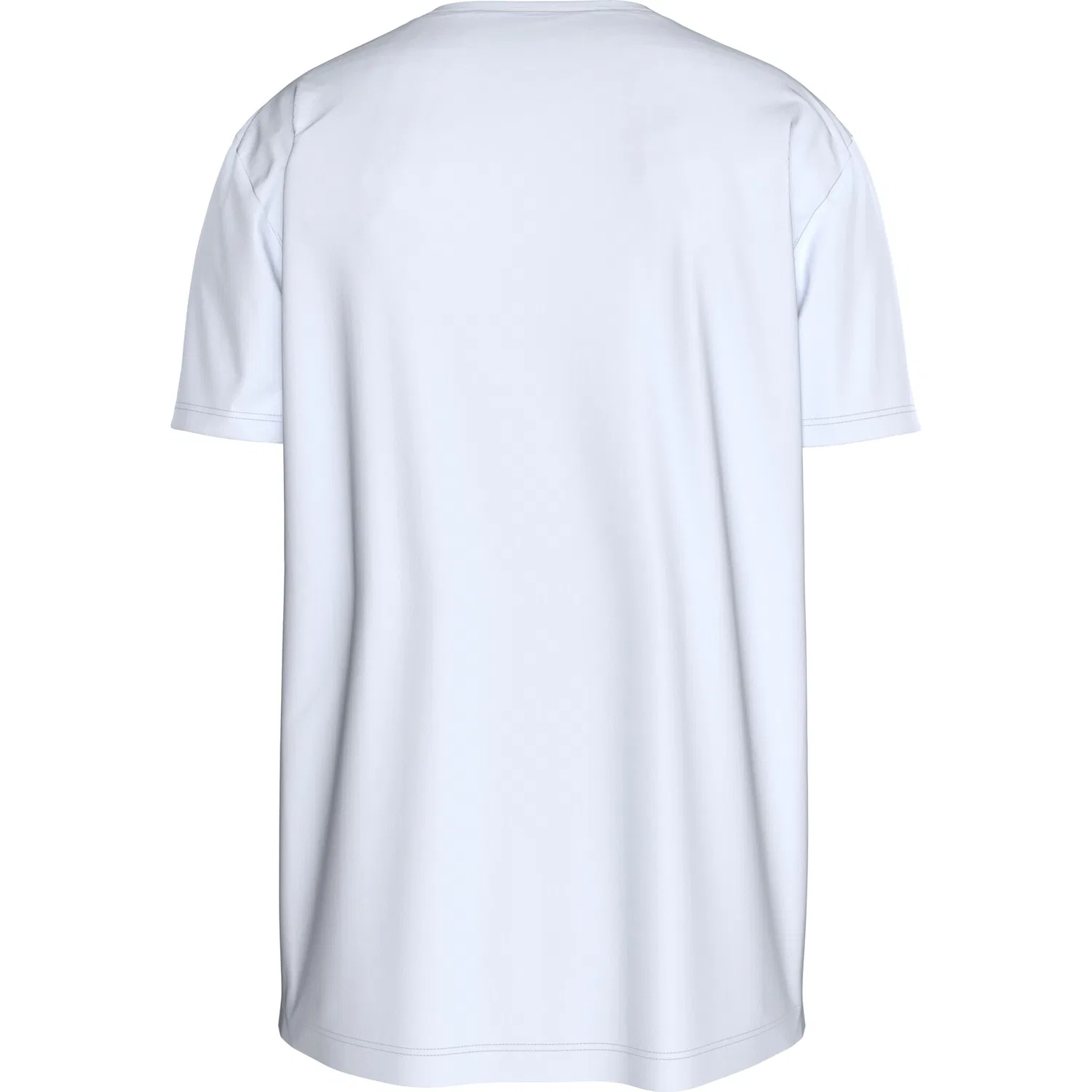 Мужская хлопковая футболка с круглым вырезом Calvin Klein, Brilliant White — фото 3