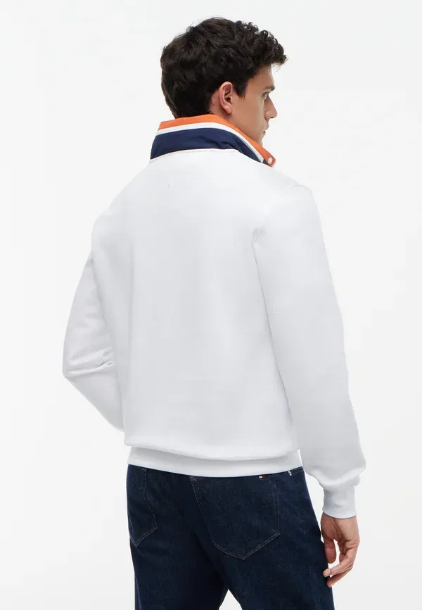 Худи с капюшоном на молнии из хлопка и полиамида Sail mix media Tommy Hilfiger, White, белый — фото 3