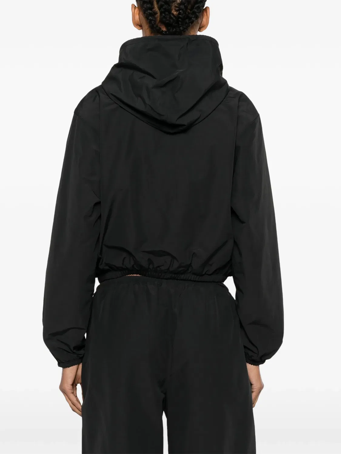 Укороченная куртка со стразами черная Alexander Wang, черный — фото 2