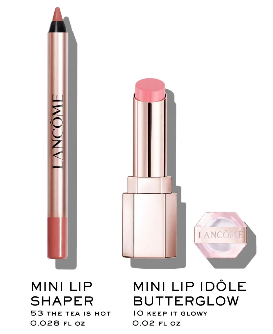 Набор для губ мини 2 предмета Lip Idôle, модель Irresistible Lancôme, Keep It Glowy — фото 2