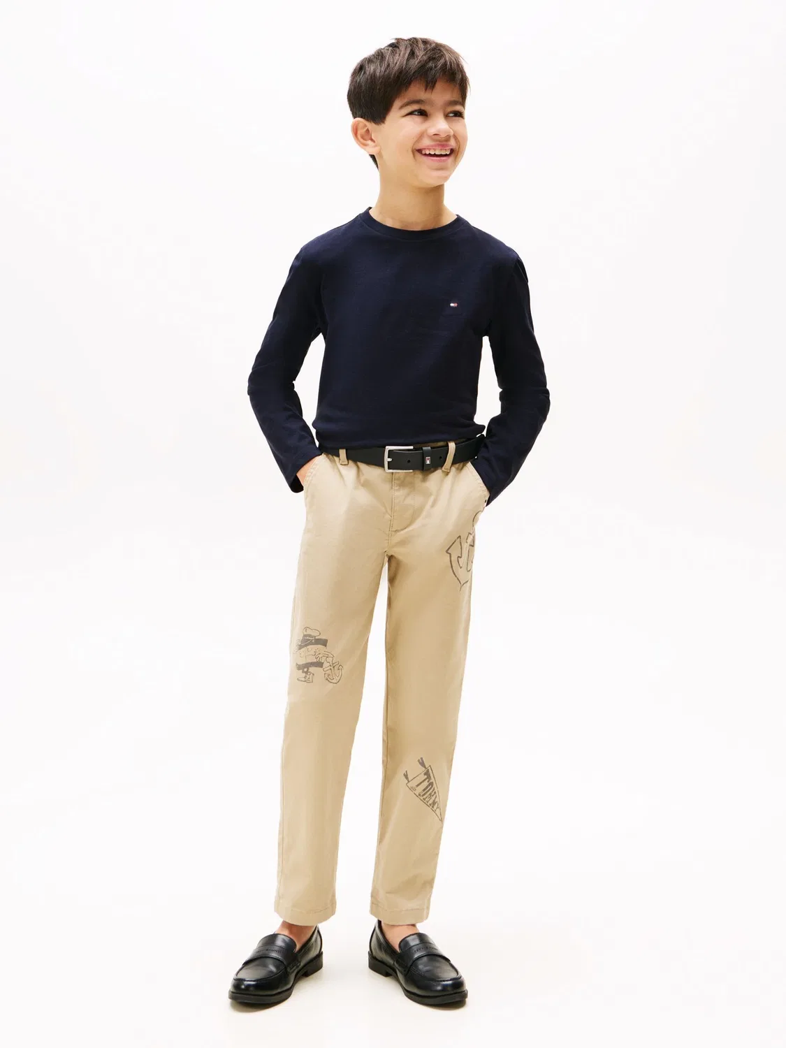 Футболка с длинным рукавом 2 шт Tommy Hilfiger, синий/белый — фото 3