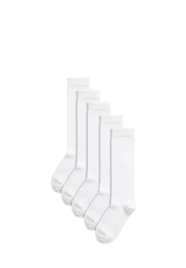 Носки гольфы Knee high socks Marks & Spencer, белый — фото 2