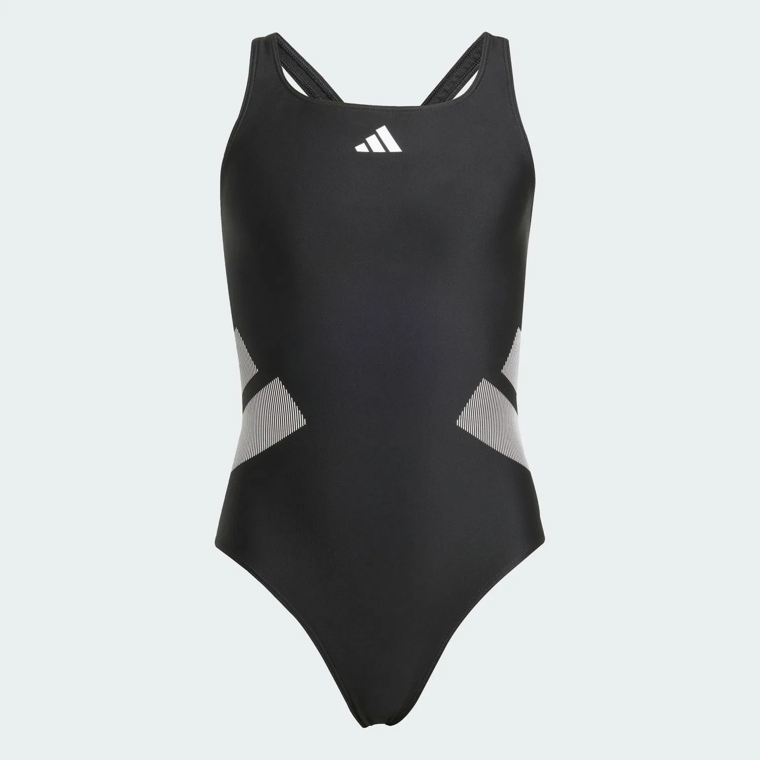 Детский купальник с логотипом Logo C-Back Adidas, Schwarz Weiss