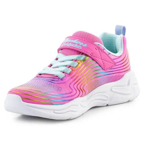 Детские кроссовки со светящейся подошвой Skechers S-lights, Rosa — фото 2