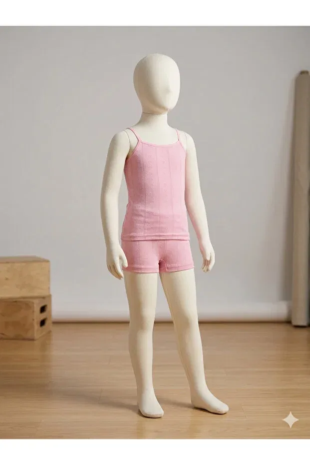Детский комплект нижнего белья для девочек с сердцем Ek By_Kuzeylingerie, Pink