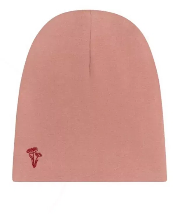 Детский слип-пижама с ножками с велюровыми полосками Unisex velour stripe collection footie + beanie Ely'S & Co., Dark Pink — фото 3