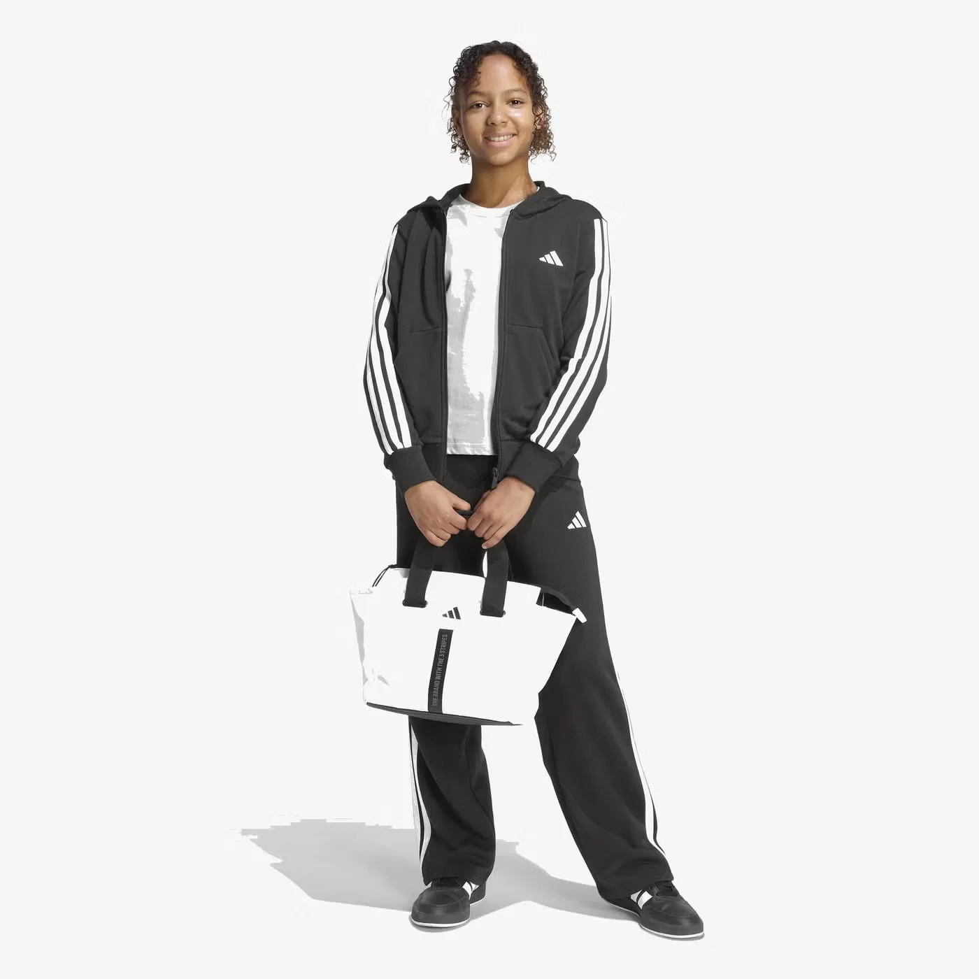 Худи на молнии с полной застежкой Essentials Adidas, черный — фото 4