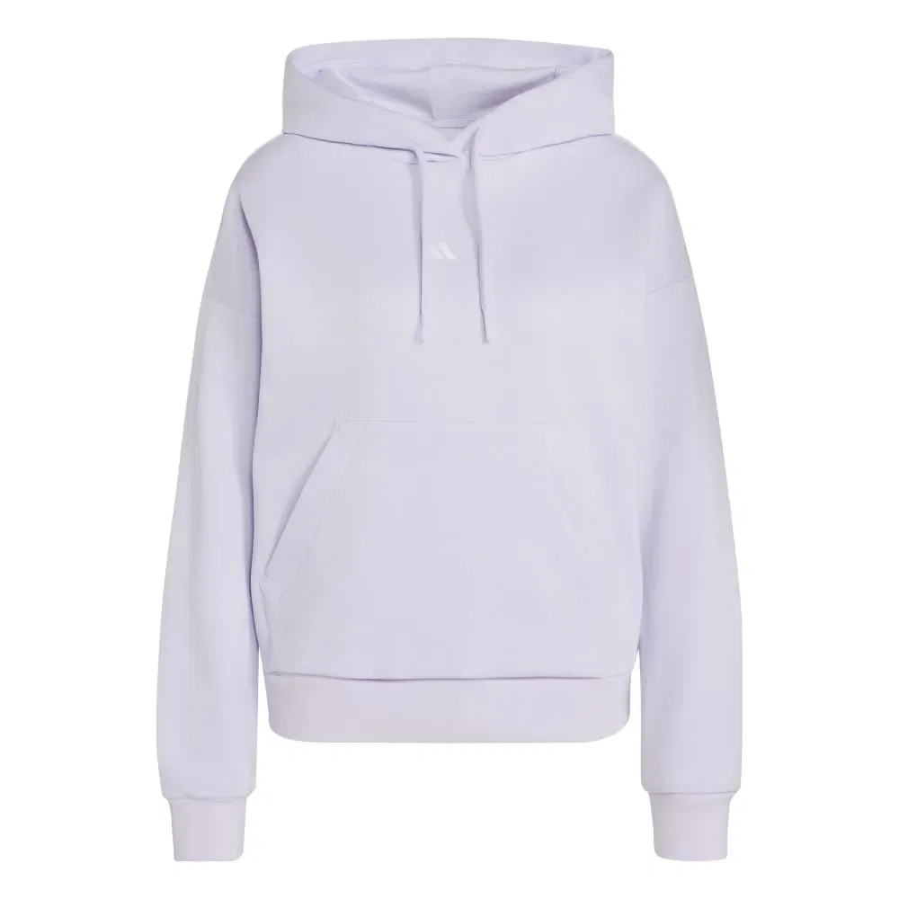 Худи Adidas Essentials Small Logo Feel Cozy, фиолетовый — фото 3