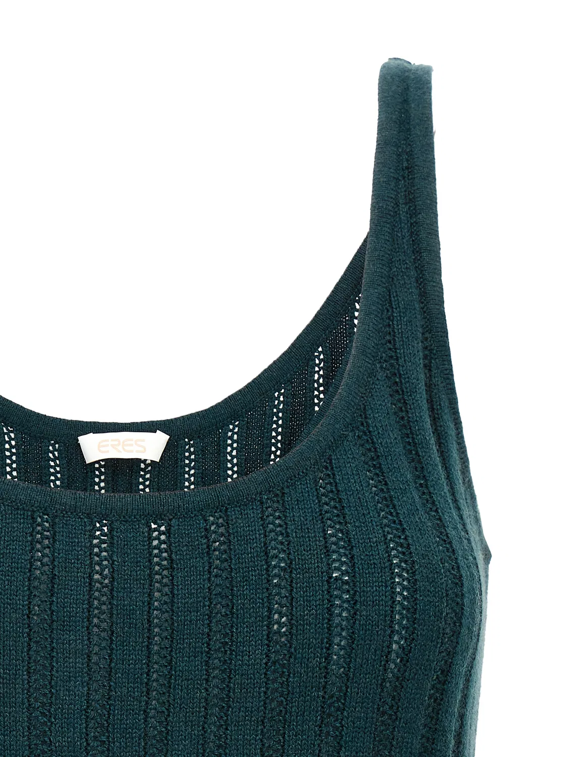 Женская вязаная футболка без рукавов Bicolor Wool Sleeveles T-Shirt Eres, Bicolor — фото 3