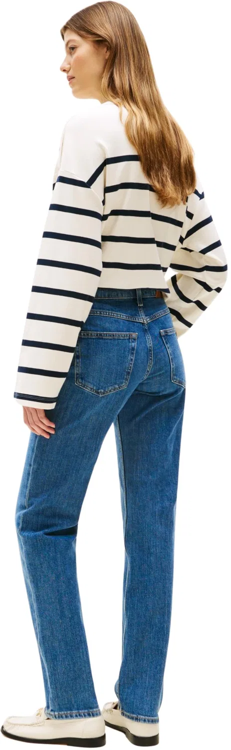 Женские джинсы прямого кроя Classic Straight Fit Tommy Hilfiger, Nos Mid Blue — фото 2