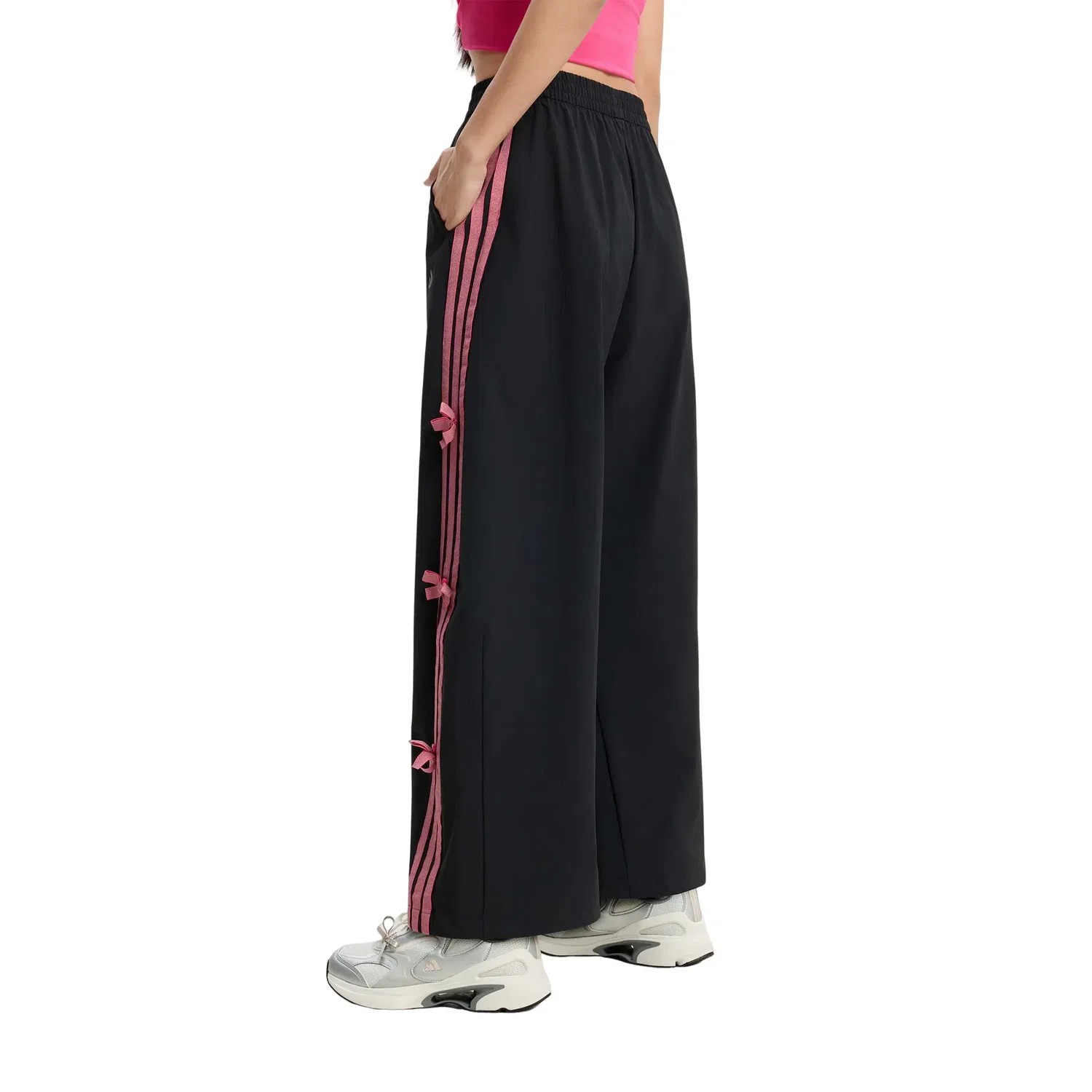 Женские брюки Dance Woven Pants Asia Sizing 'Black Pink' adidas, Black/Pink — фото 3