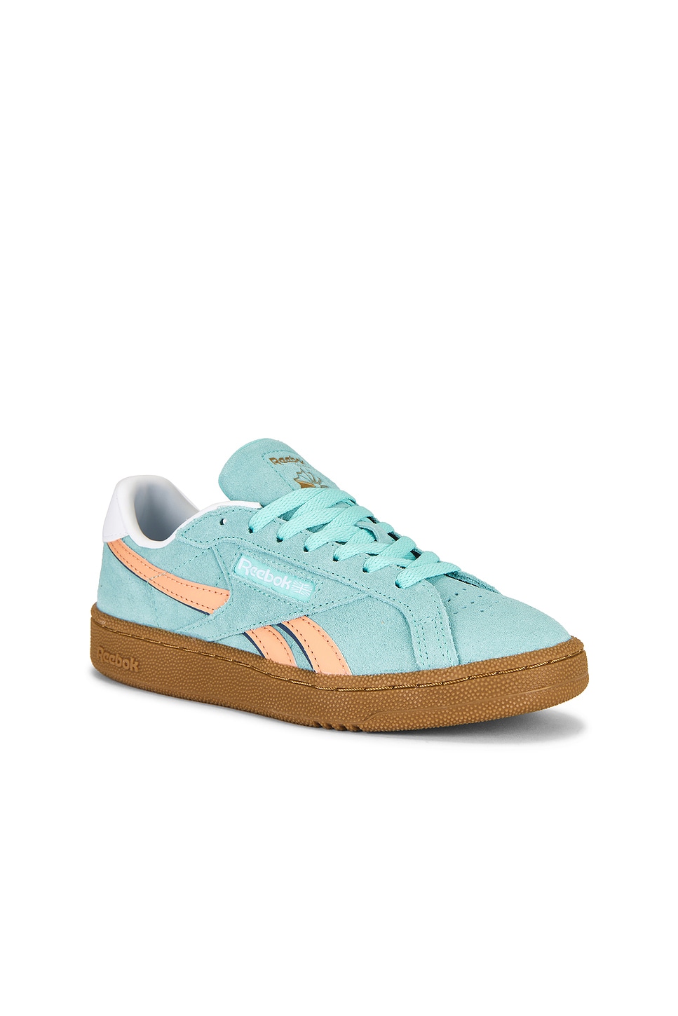 Кроссовки Club c grounds uk Reebok, aiaqua, sunkissed orange & gum — фото 2