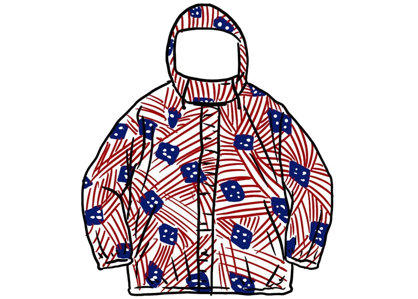Мужская куртка-реглан Supreme Flags Jacket, Flags