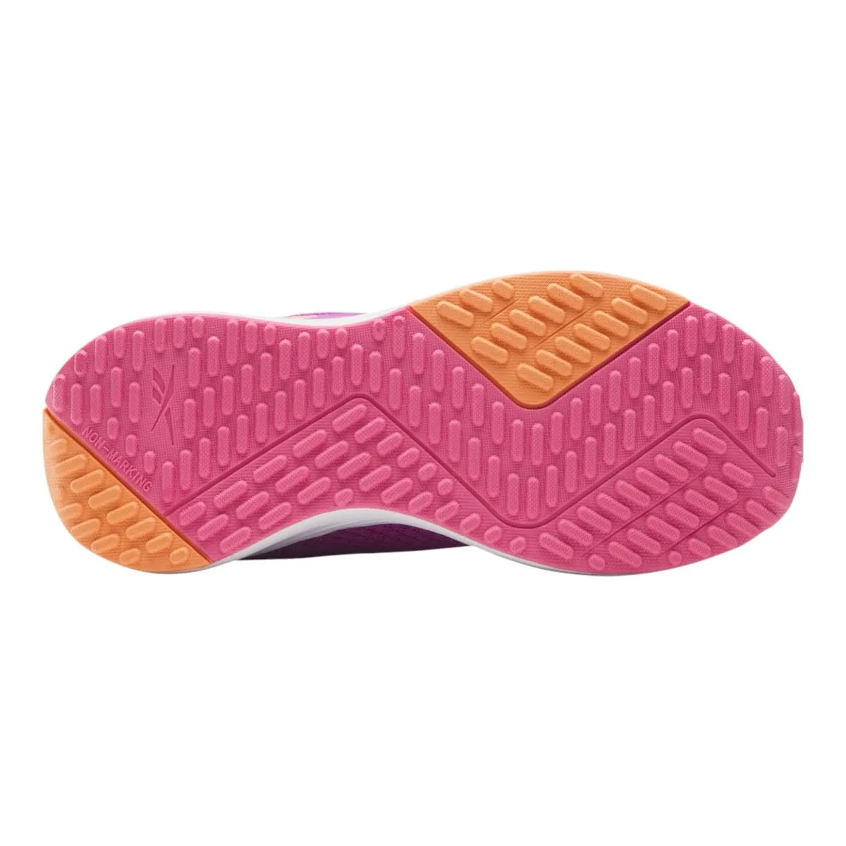 Детские кроссовки для девочек с технологией FuelFoam Energen Run Reebok, Purple Rave True Pink Sunkissed Orange — фото 3
