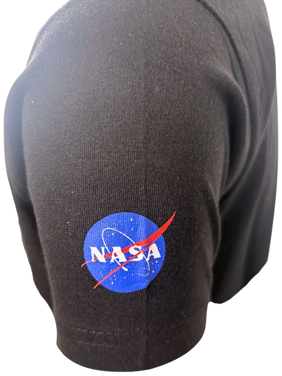 Футболка NASA с надписью «NASA» черного цвета — фото 3