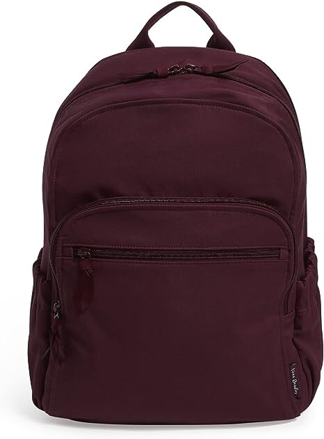 

Женский хлопковый рюкзак Vera Bradley Campus, бордовый