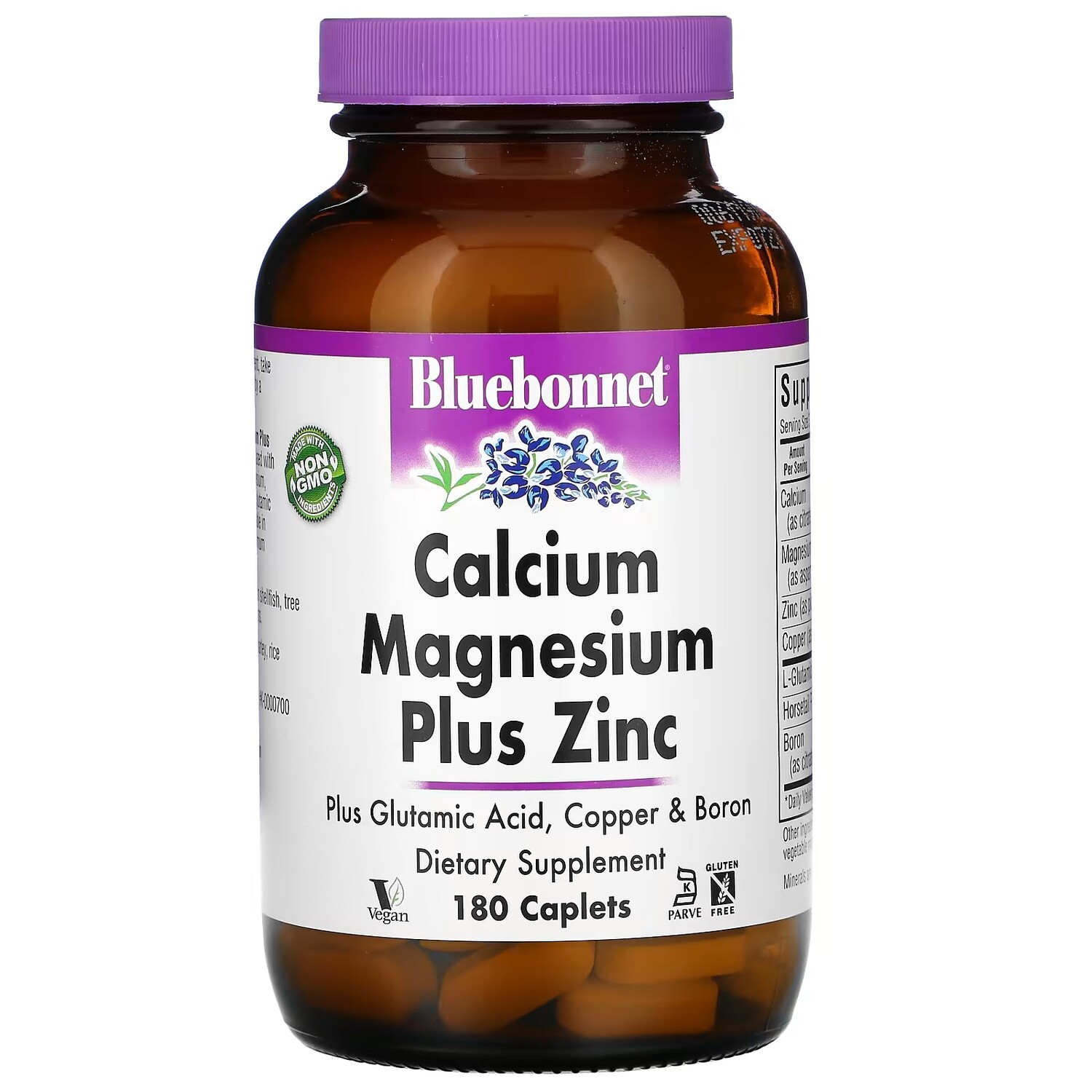 

Кальций, магний и цинк Bluebonnet Nutrition, 180 капсул