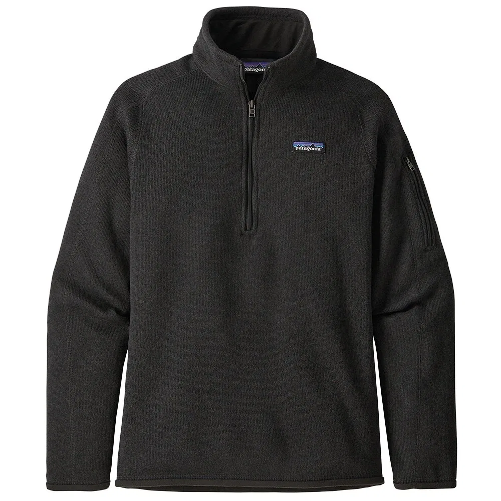 Флисовая кофта на молнии Better sweater Patagonia, черный