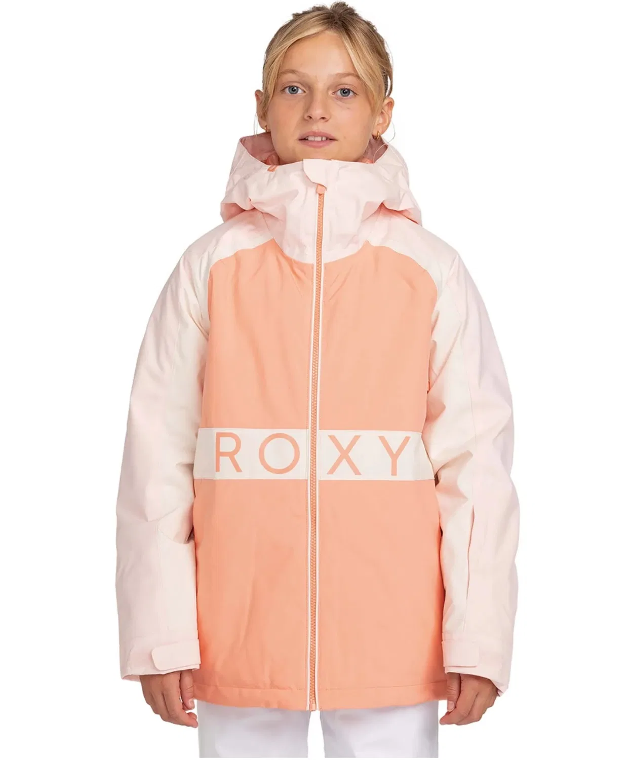 Детская горнолыжная куртка с принтом SNOWMIST GIRL JK ROXY, Оранжевый