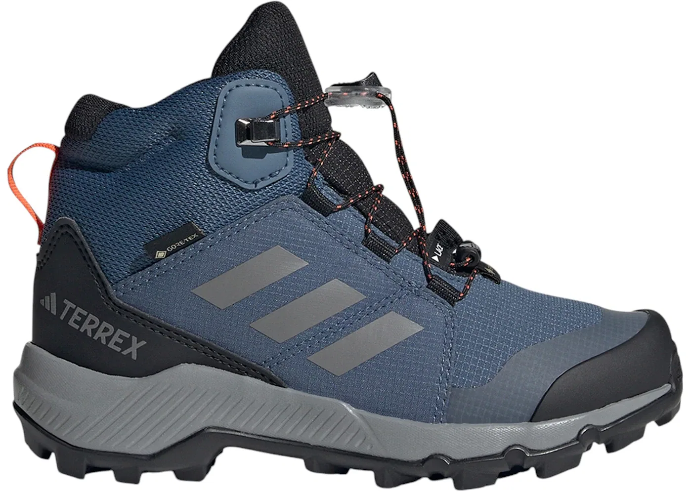 Детские кроссовки с мембраной Gore-Tex Adidas Terrex Mid Gore-Tex, Wonder Steel Grey Three Semi Impact Orange