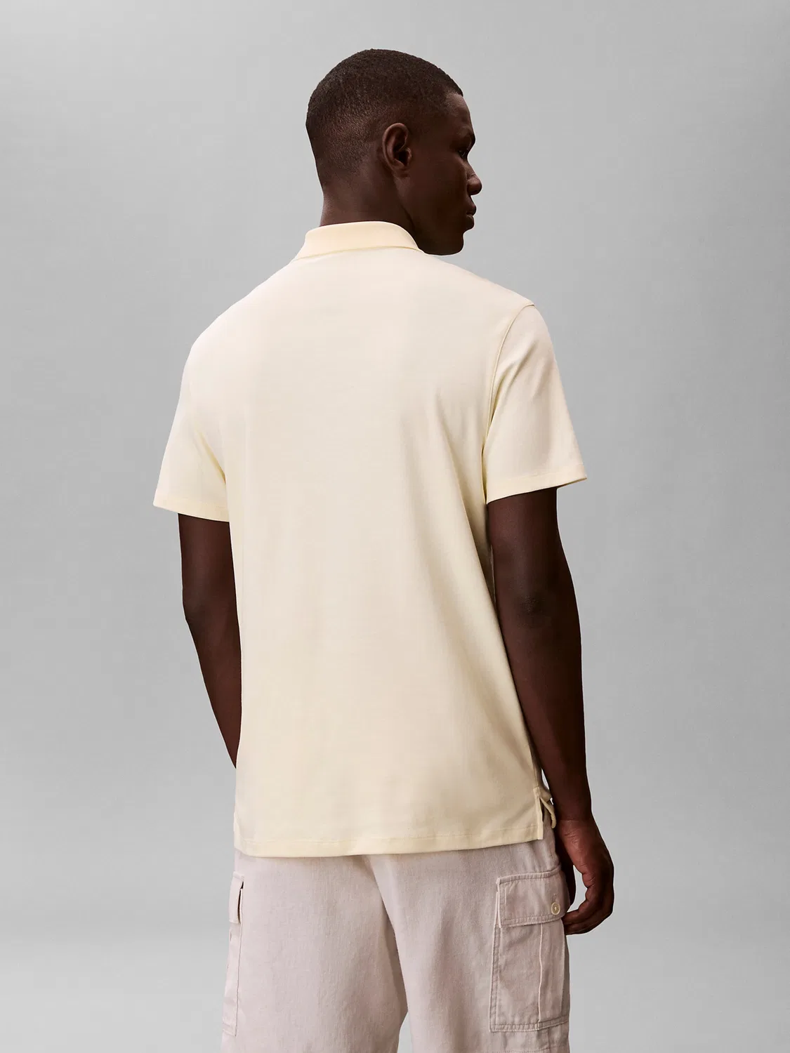 Рубашка Calvin Klein пастельно-желтого цвета — фото 4