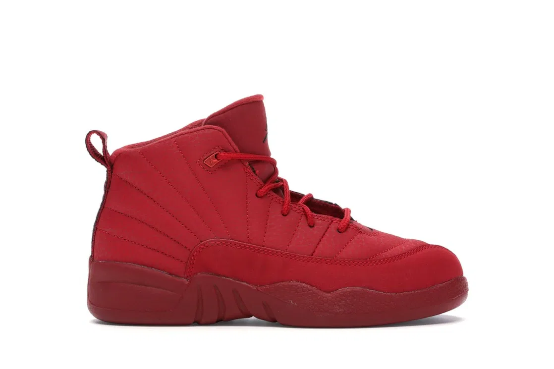 Детские кроссовки с высоким верхом Jordan 12 Retro Jordan, Gym Red/Black-Gym Red