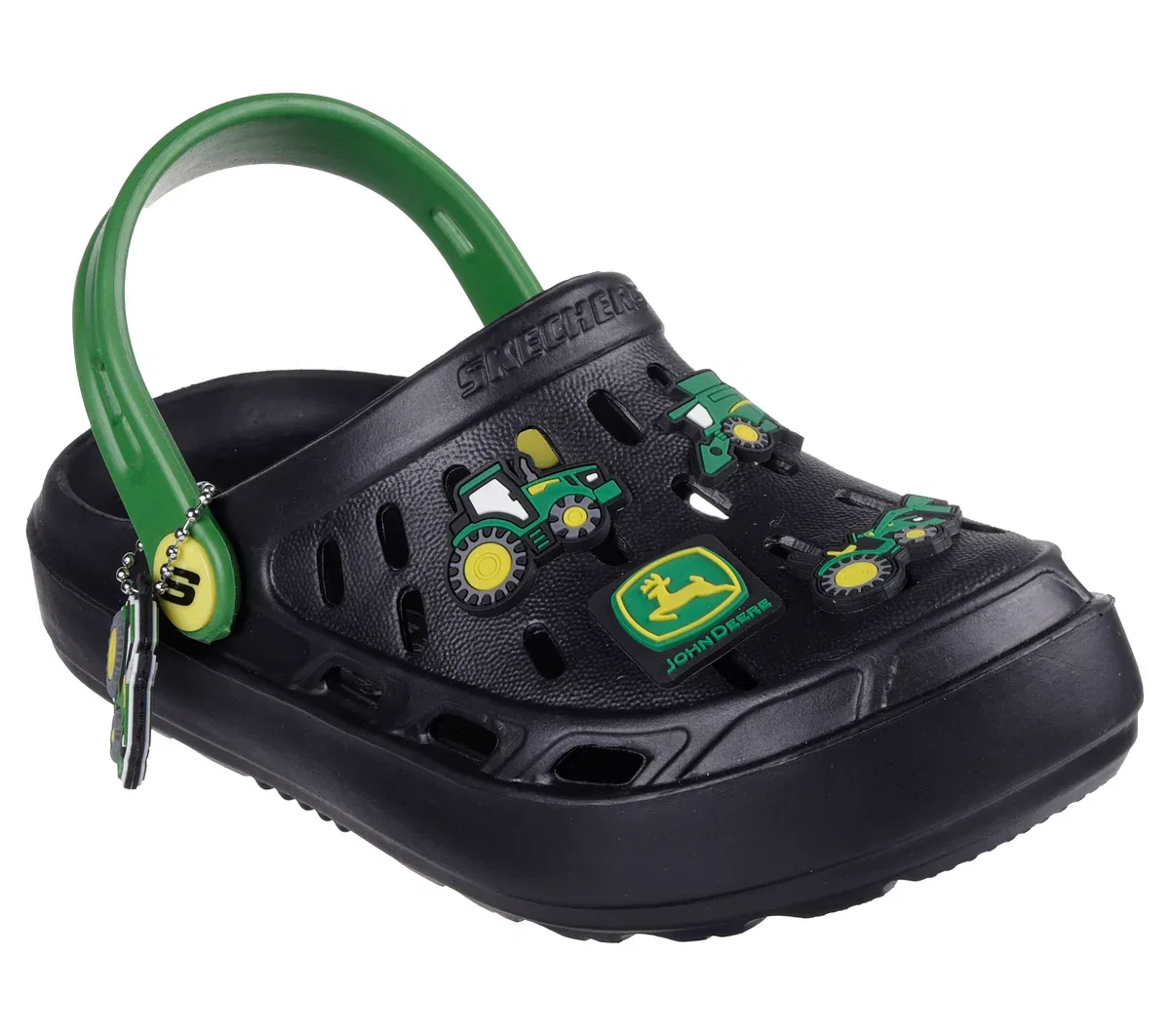 Детские кроссовки John Deere Swifters - Tractor-Splash Skechers, черный/зелёный — фото 4