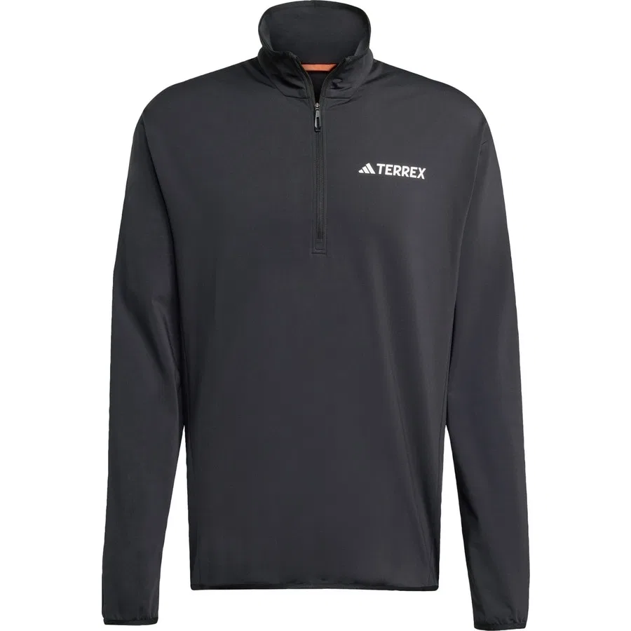 Технический флисовый свитшот с полузамком Terrex Multi CLIMAWARM adidas, Черный — фото 3