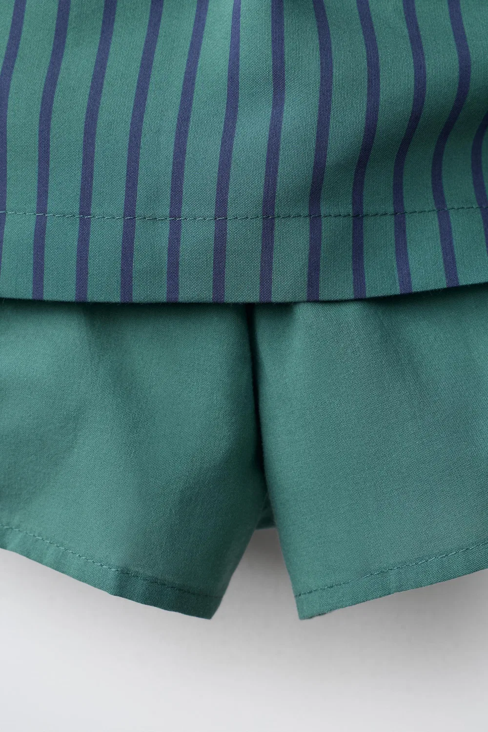 Юбка в полоску из смеси модала ZARA, Duck blue — фото 4