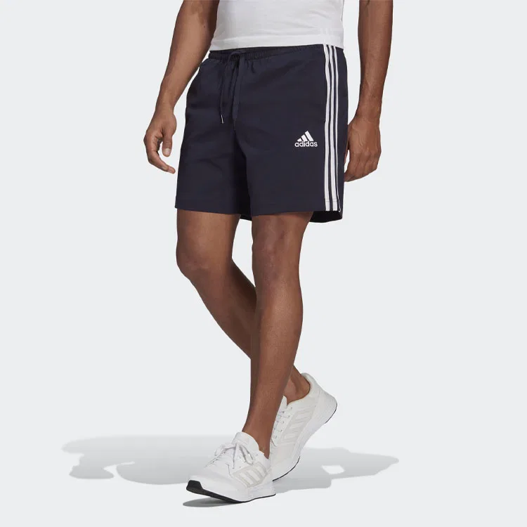 Мужские шорты с принтом Aeroready Essentials 3 Stripes Adidas, Legend Ink — фото 2