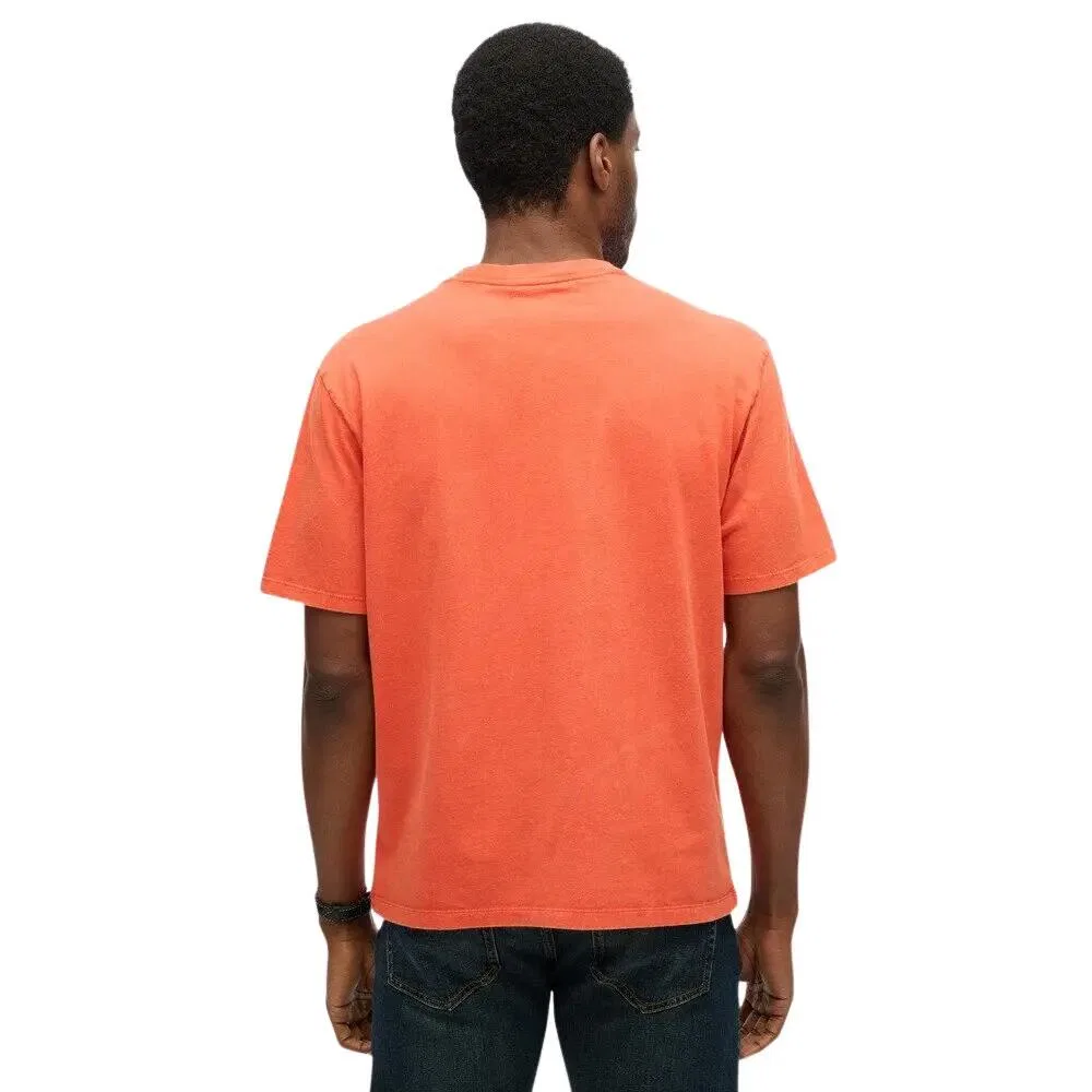 Мужская футболка с принтом Machined Goods Workwear Superdry, Orange — фото 4