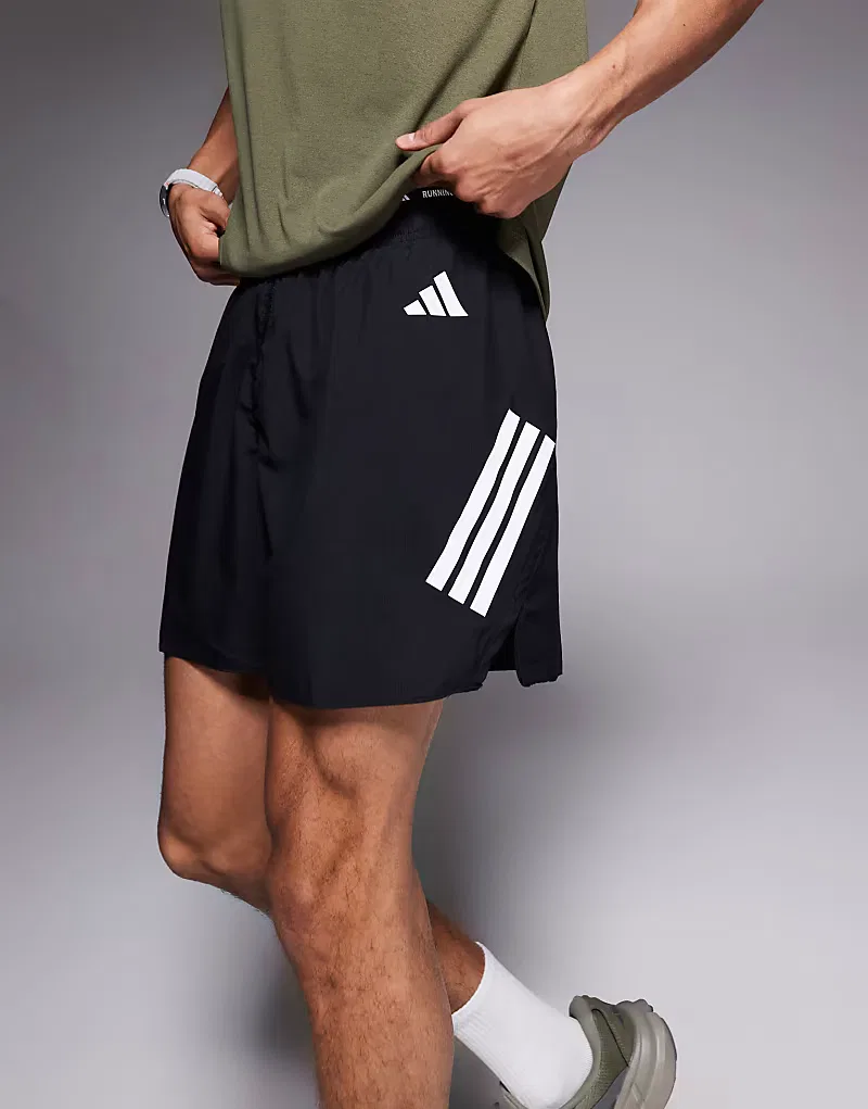 Беговые шорты Adidas adi365 с тремя полосками, черный