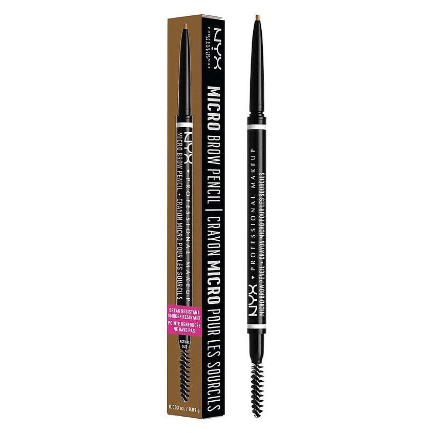 Карандаш для бровей NYX Professional Makeup Micro Brow Pencil, оттенок Blonde — фото 4