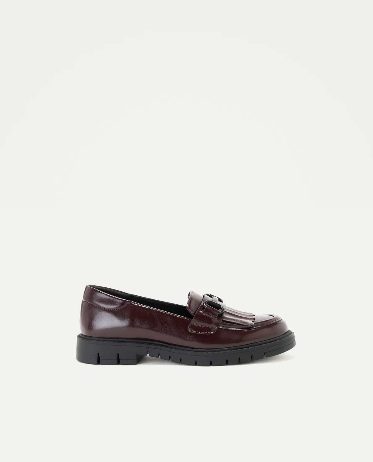 Детские лоферы, Antifaz Adorno Flecos, Kids El Corte Inglés, бордовый