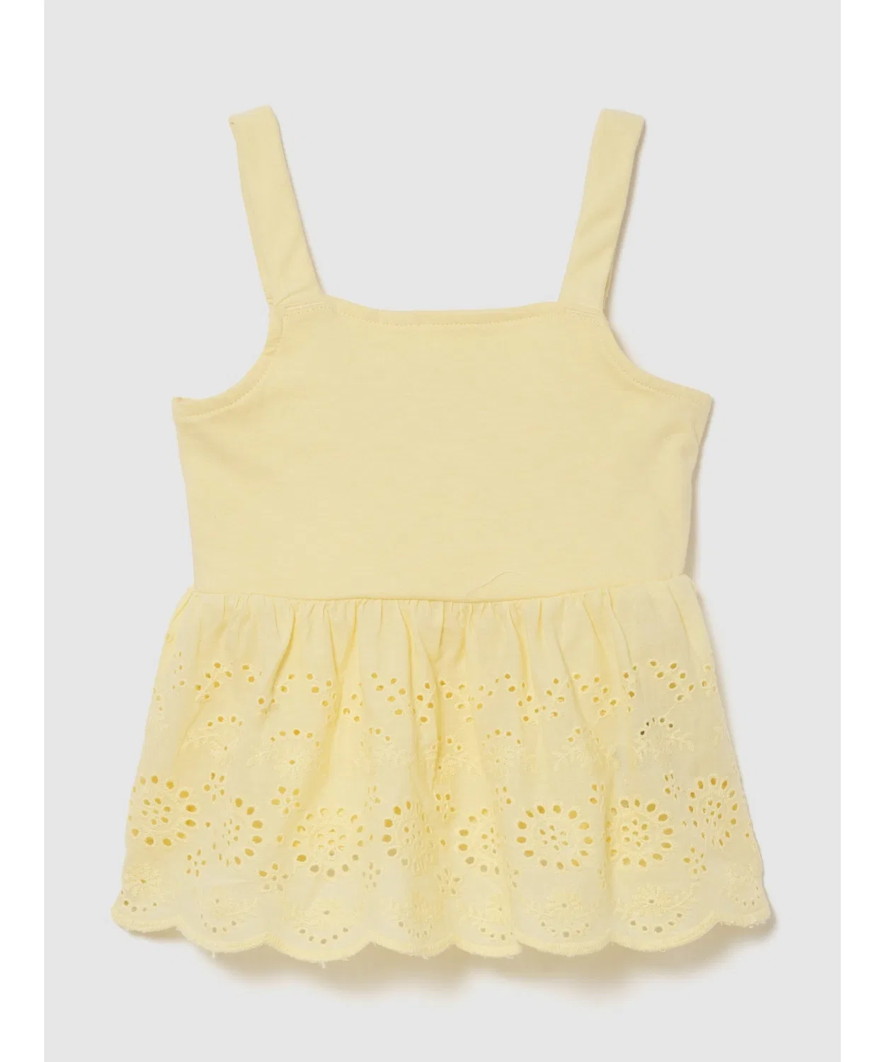 Детская футболка без рукавов с вышивкой Eyelet GAP, Yellow