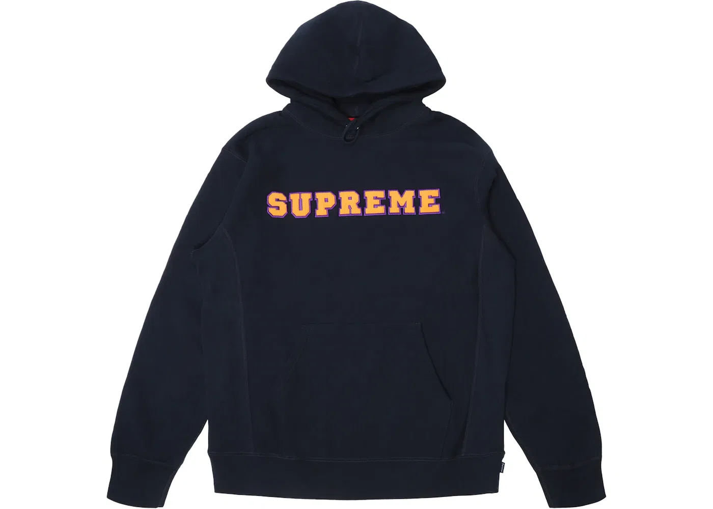 Мужская худи с принтом Supreme Cord Collegiate Navy