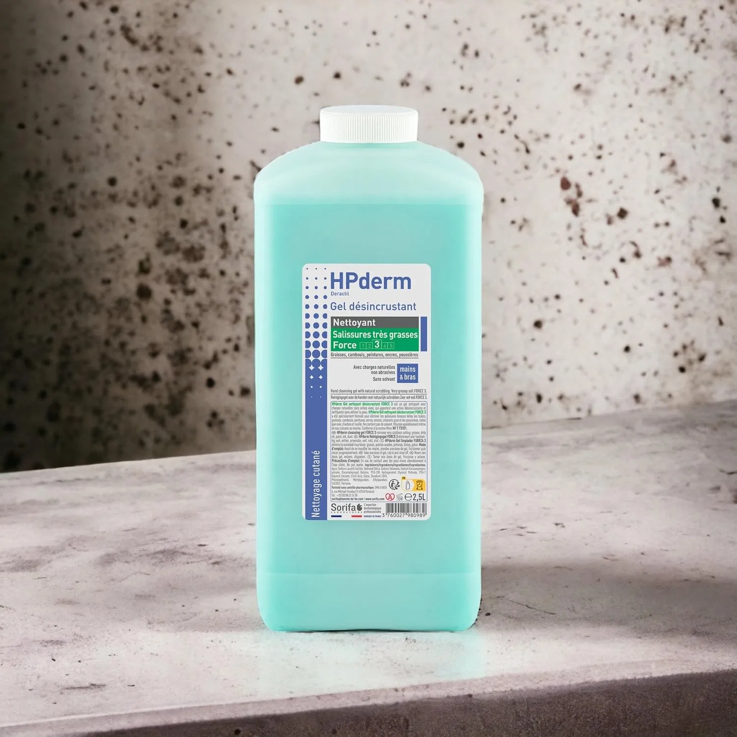 Очищающий гель для рук HPderm Force 3, 2.5 л, SORIFA, Лаванда — фото 3