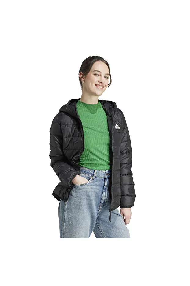 Женское пальто с капюшоном Adidas, Black