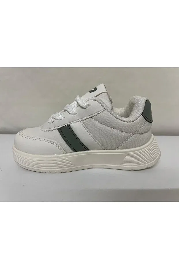 Детские кроссовки для мальчиков водонепроницаемые Basics Mina Spor, White-Khaki — фото 2