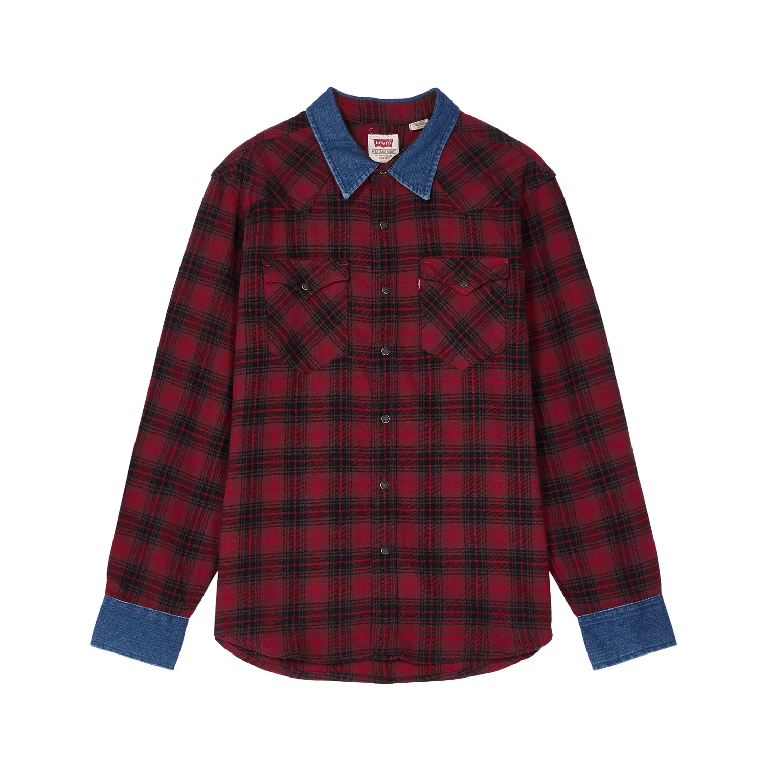Мужская рубашка с принтом Red Moderate Levis, Red