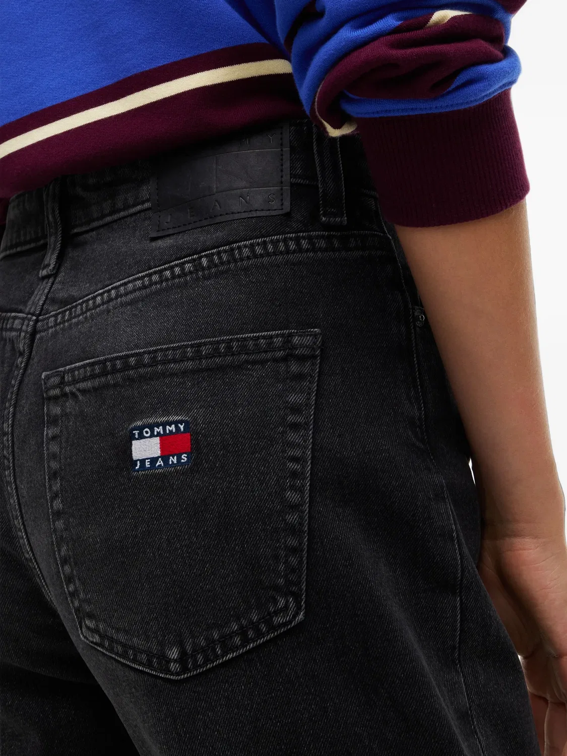 Джинсы прямого кроя черные Tommy Hilfiger, черный — фото 3
