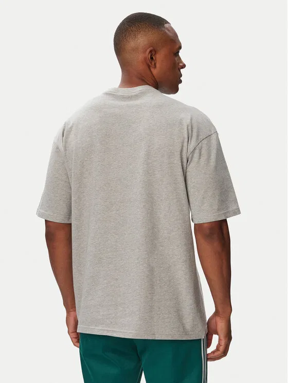 Футболка regular fit Trefoil Essentials Adidas, светло-серый — фото 3