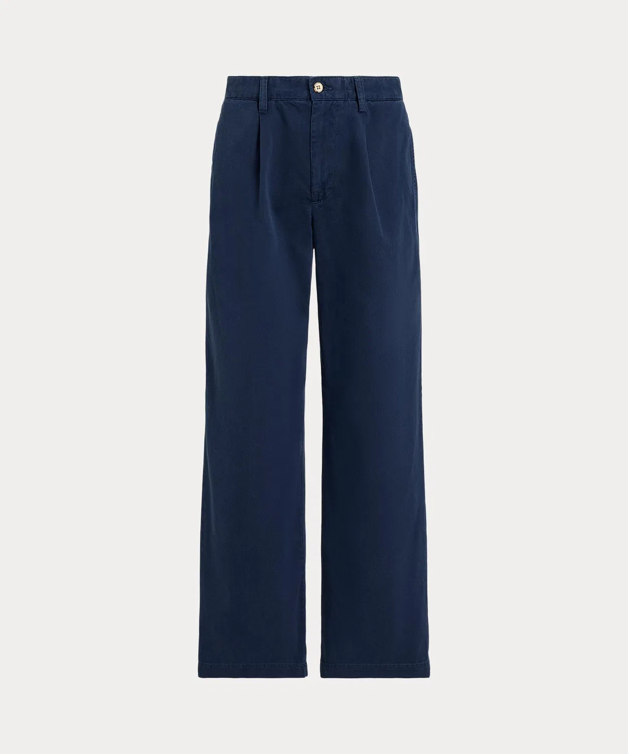 Женские брюки свободного кроя с защипами и хлопковым материалом POLO RALPH LAUREN, Navy