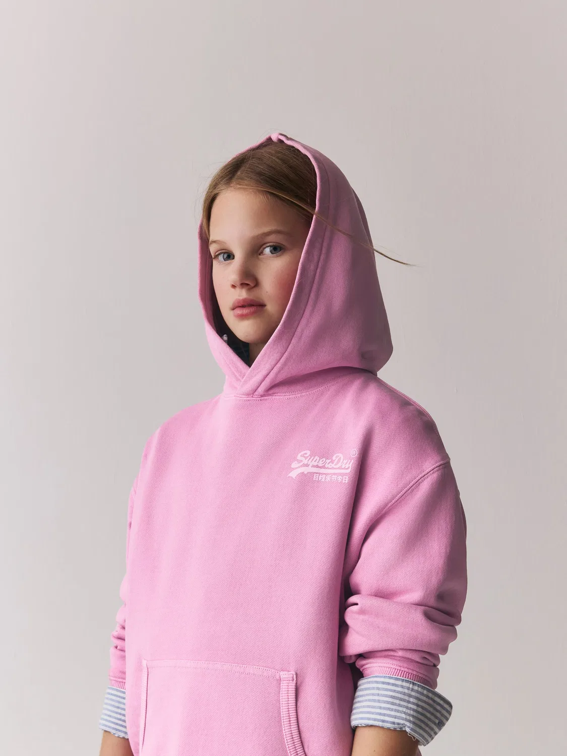 Худи Superdry Pink Logo, розовый — фото 4