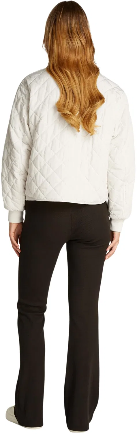 Женская куртка-бомбер стеганая Calvin Klein, White (Ivory) — фото 2